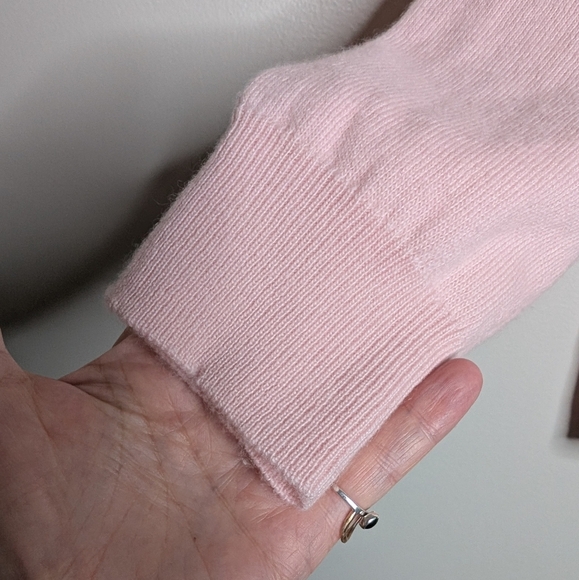 Zadig & Voltaire Pink Gaby Skull Strass Wool And Cashmere Blend Crewneck sz L - Picture 7 of 12